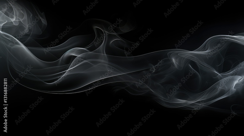 Fototapeta premium swirling living room black