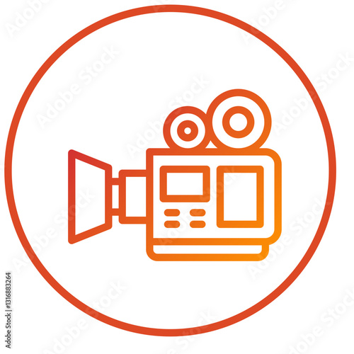 Vector Design Video Camera Icon Style