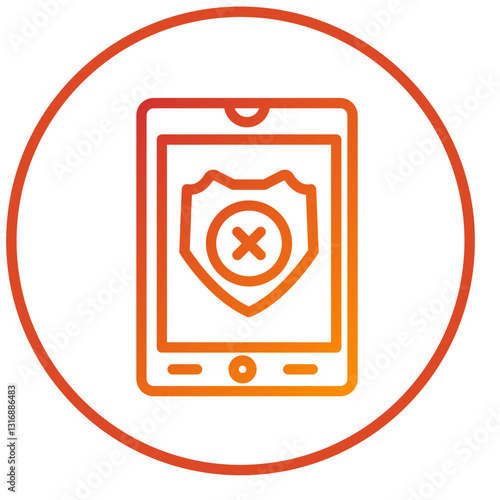 Vector Design Denial Icon Style