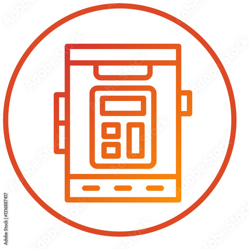 Vector Design Mobile Calculator Icon Style