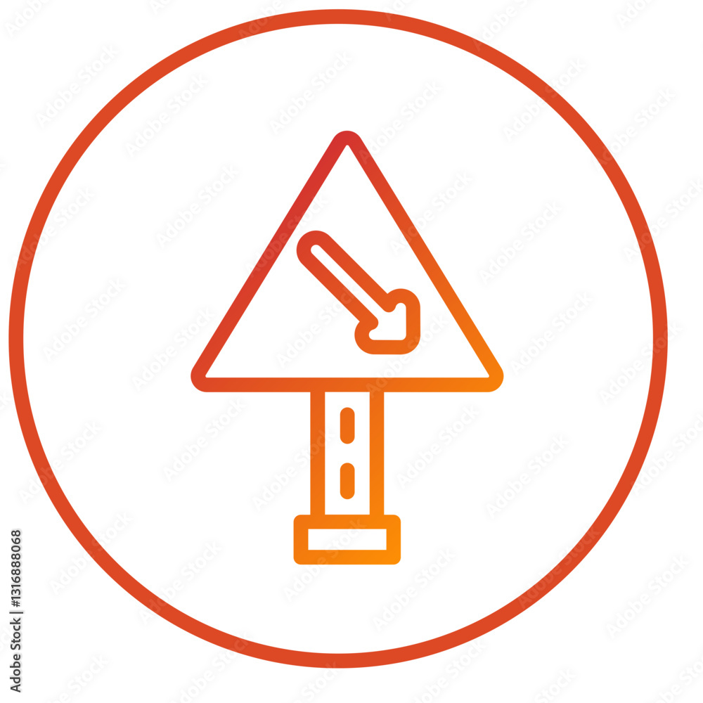 Vector Design Keep Right Icon Style Vector Design Keep Right Icon Style