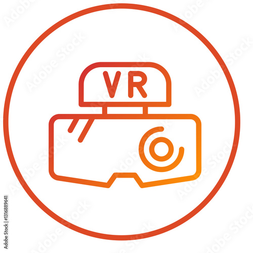 Vector Design Virtual Reality Icon Style