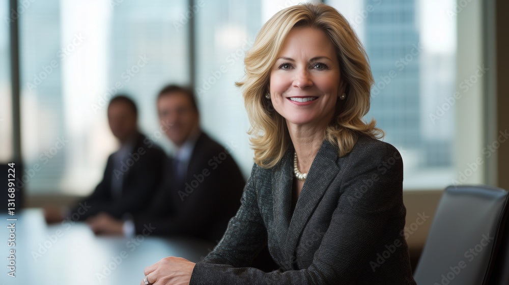 Professional Businesswoman Leading Meeting Professional Businesswoman Leading Meeting