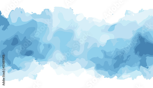 Abstract light blue watercolor background, vector texture, soft watercolor, artistic background, blue gradient, fluid design, peaceful texture, creative pattern, calming hues