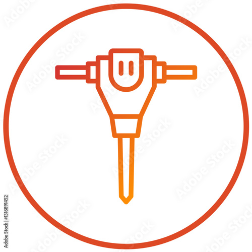 Jackhammer Vector Design Icon Style