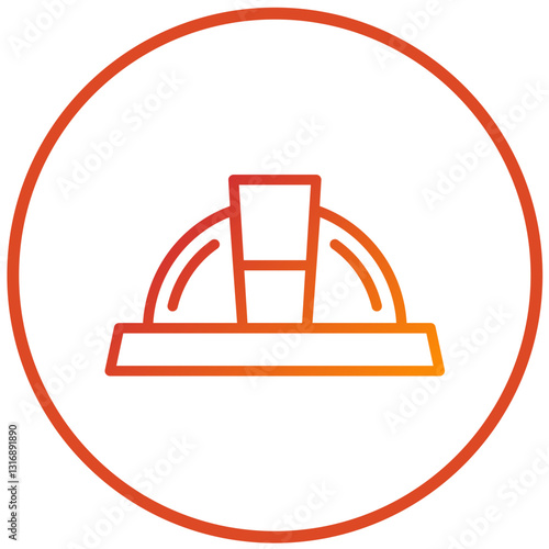 Hardhat Light Vector Design Icon Style