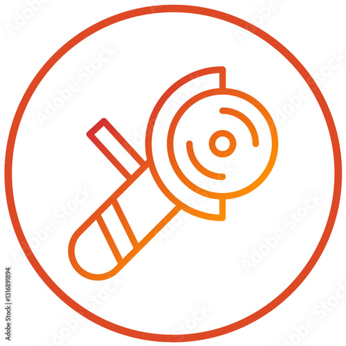 Angle Grinder Vector Design Icon Style