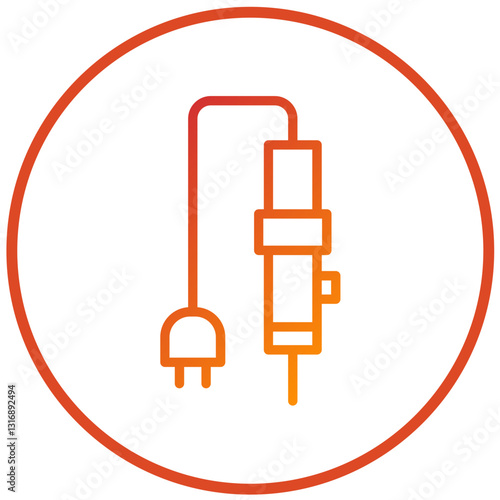 Soldering Iron Vector Design Icon Style