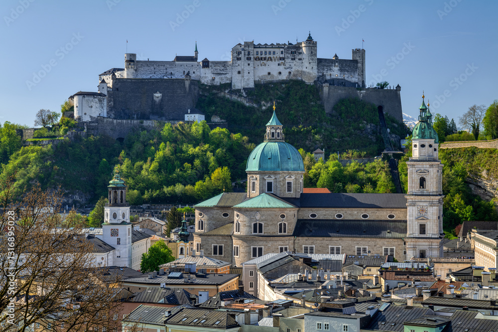 Blick auf Salzburg vom Kapuzinerberg