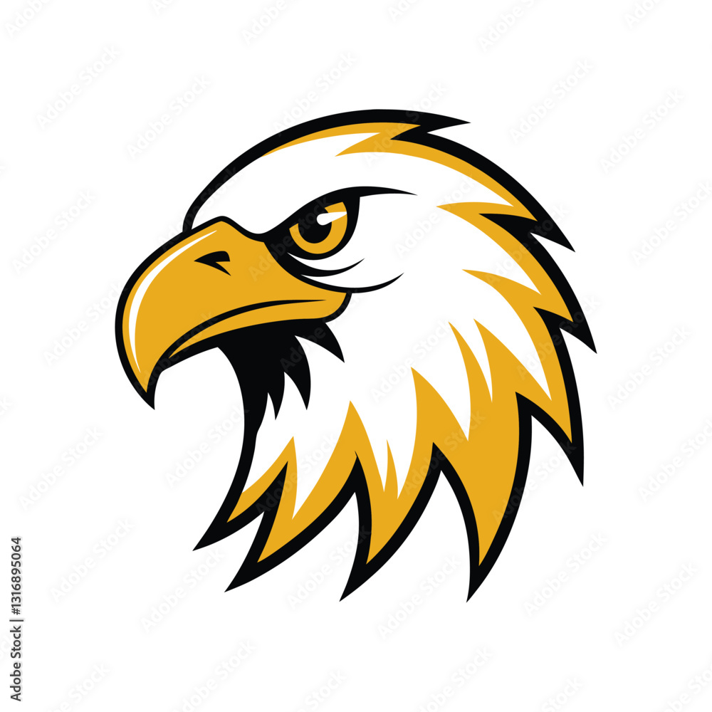 Fototapeta premium eagle head vector illustration