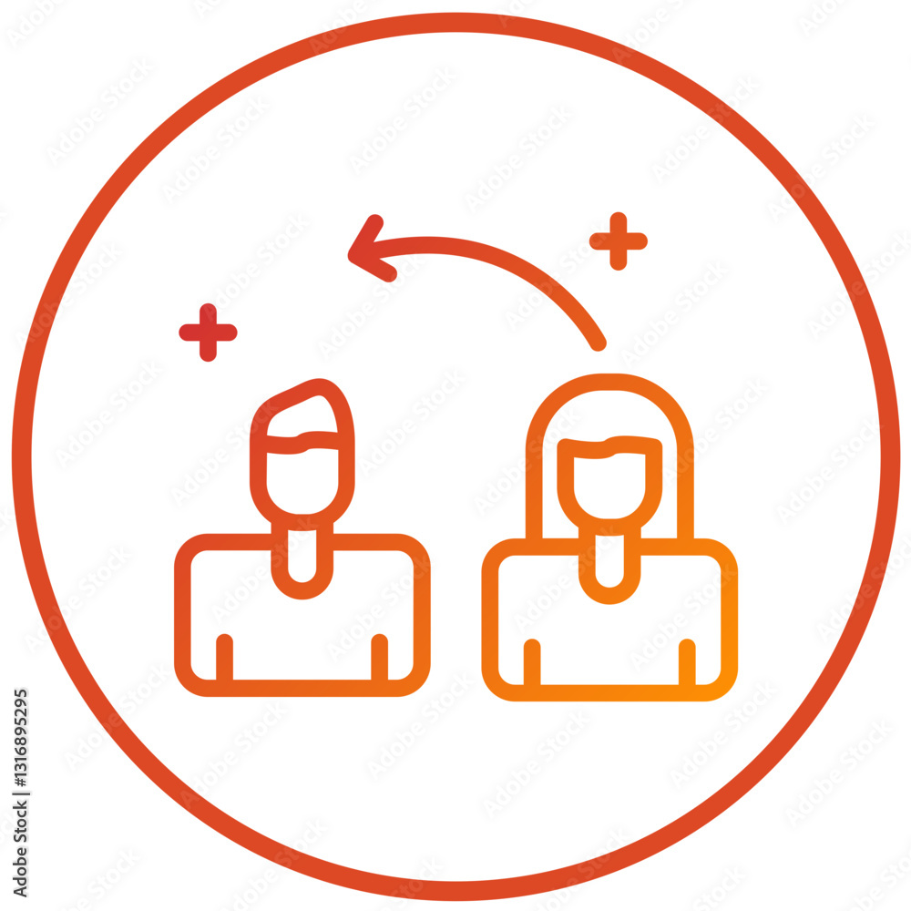 Fototapeta premium Swipe Left Vector Design Icon Style