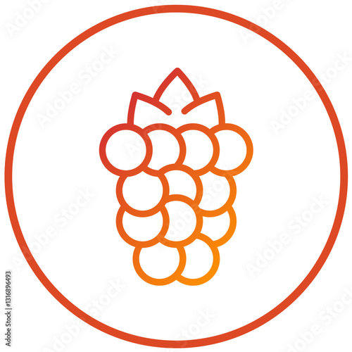 Raspberries Vector Design Icon Style