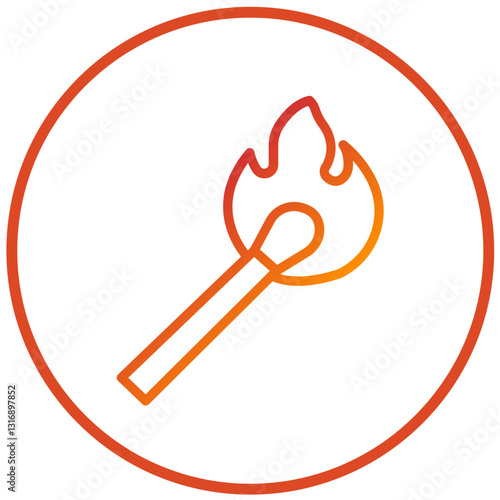 Vector Design Matches Icon Style