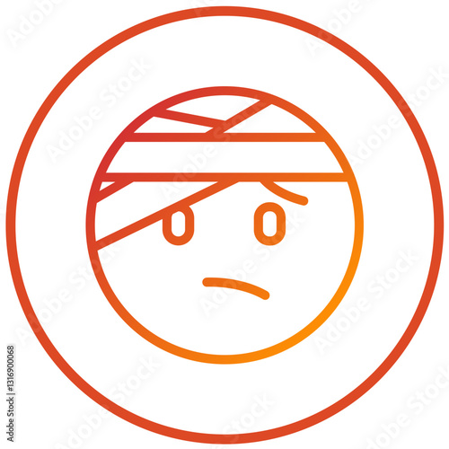 Vector Design Injured Icon Style