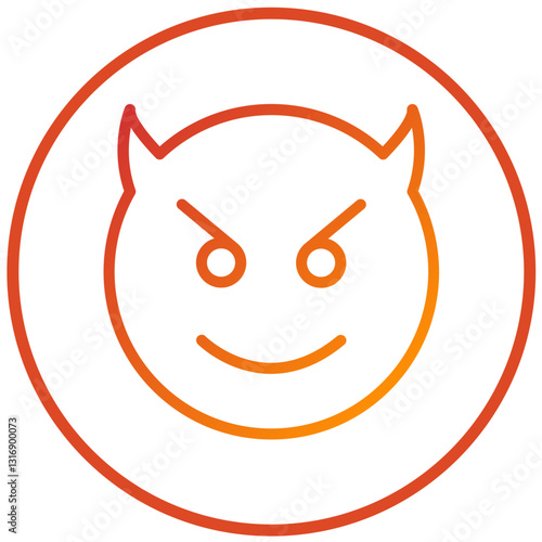 Vector Design Devil Icon Style