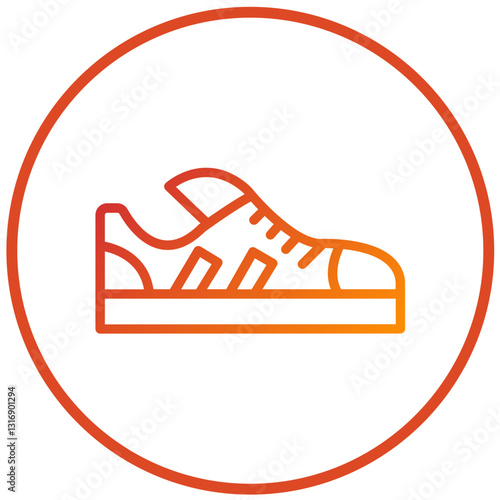 Vector Design Casual Shoes Icon Style