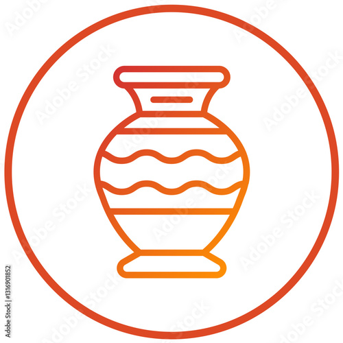 Vector Design Vase Icon Style