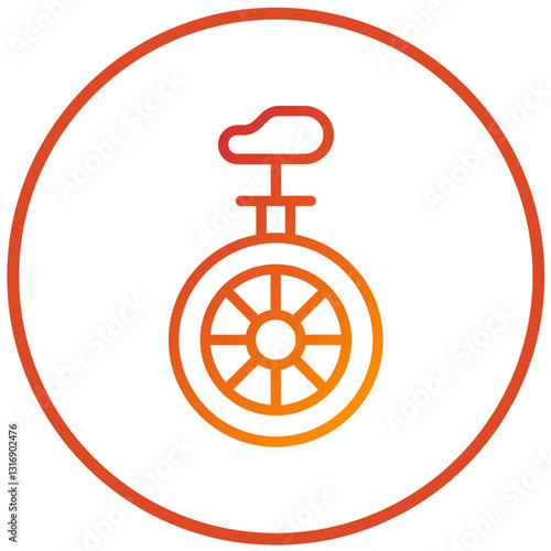 Vector Design Monocycle Icon Style