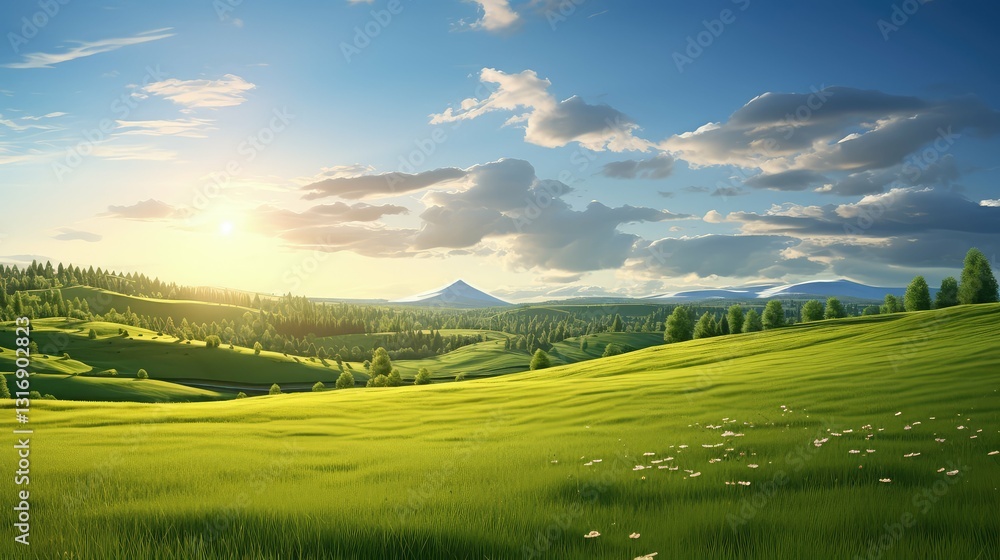Fototapeta premium green grass spring