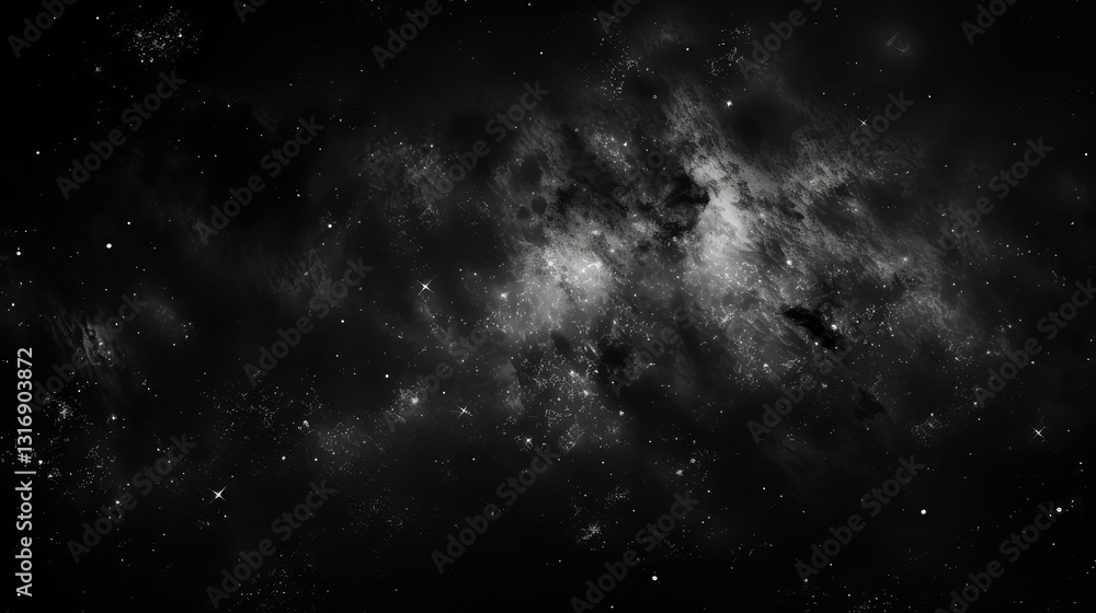 Obraz premium black galaxy texture