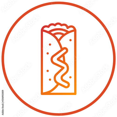 Vector Design Chimichanga Icon Style