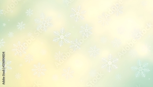 abstract christmas background with snowflakes