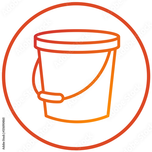 Vector Design Pail Icon Style