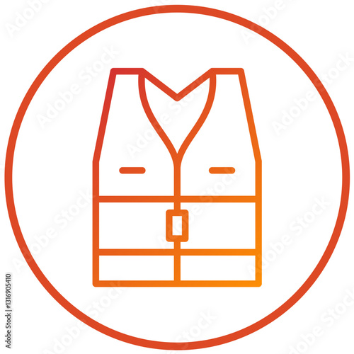 Vector Design Life Vest Icon Style