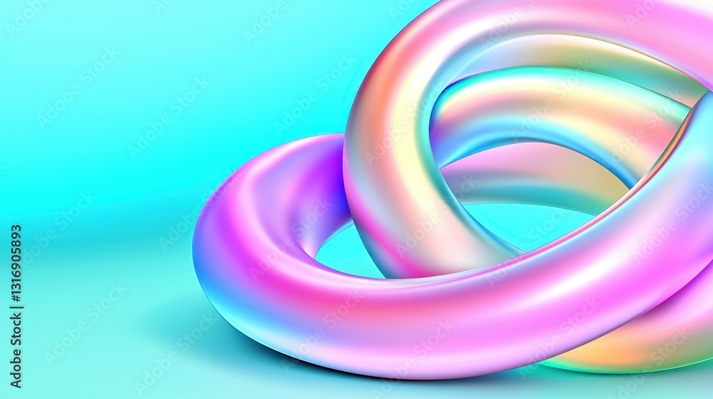 Iridescent Infinity Loop Abstract Design Artwork Backdrop Illustration Background and Concept Visual Element Iridescent Infinity Loop Abstract Design Artwork Backdrop Illustration Background and Concept Visual Element