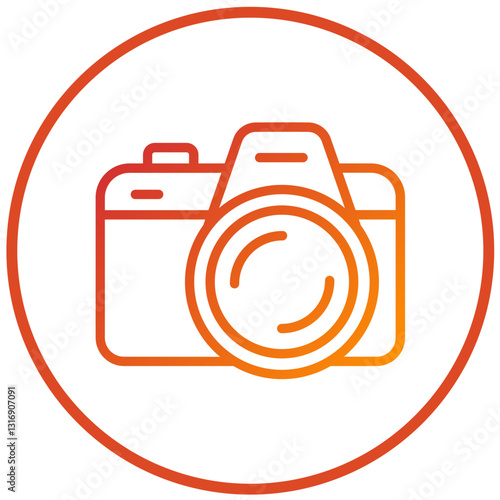 Vector Design Dslr Camera Icon Style