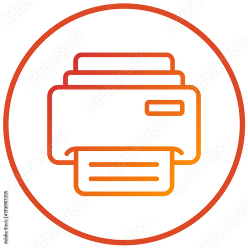 Vector Design Printer Icon Style