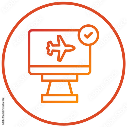 Vector Design Check In Icon Style