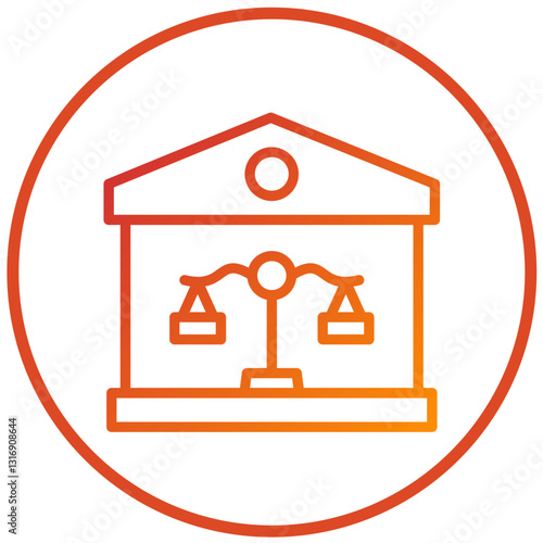 Vector Design Property Law Icon Style