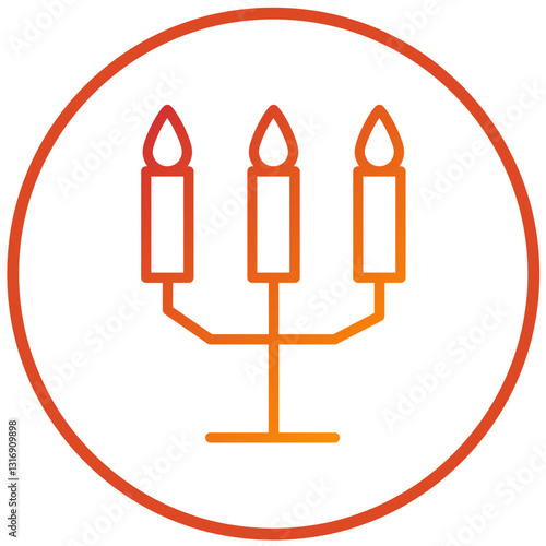 Vector Design Candlestick Icon Style