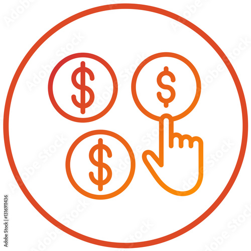 Vector Design Pay Per Click Icon Style