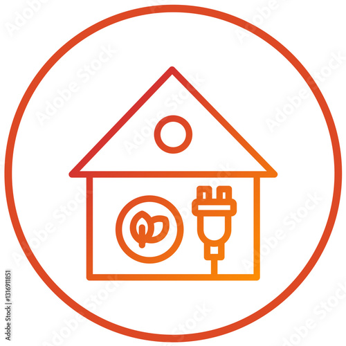 Vector Design Eco House Icon Style