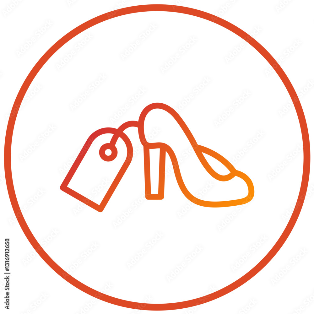 Vector Design Heel Sale Icon Style Vector Design Heel Sale Icon Style