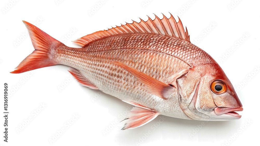 Obraz premium Snapper fish isolated on white background