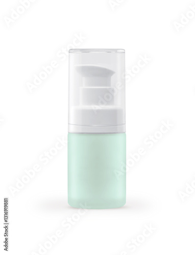 Small Bottle Pastel Color for spray isolated on white background