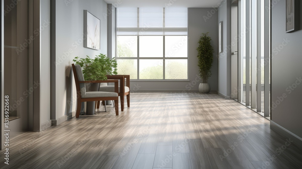 Fototapeta premium serenity wood grain flooring gray