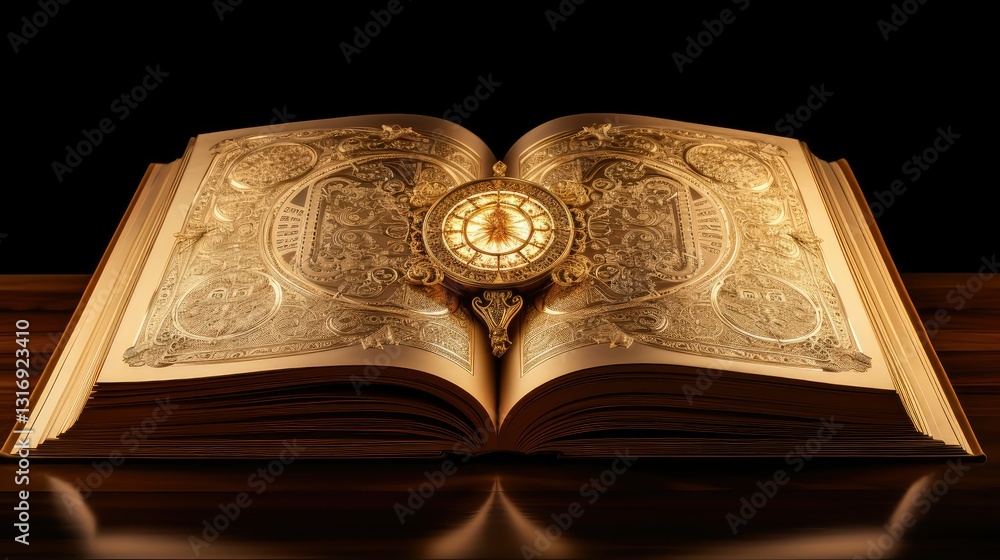 Fototapeta premium grandeur gold book