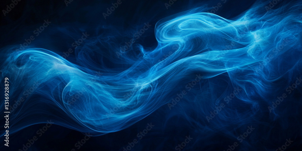Deep blue abstract background. Imitation of the texture of light steam Deep blue abstract background. Imitation of the texture of light steam