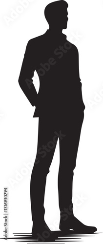 Wallpaper Mural silhouette of a man, man silhouette vector, man logo vector, man vector icon, man silhouette vector isolated on white background Torontodigital.ca