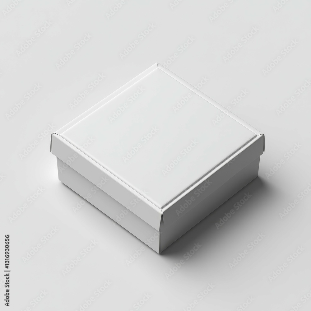 Naklejka premium Blank White Box Mockup - Modern Packaging Design