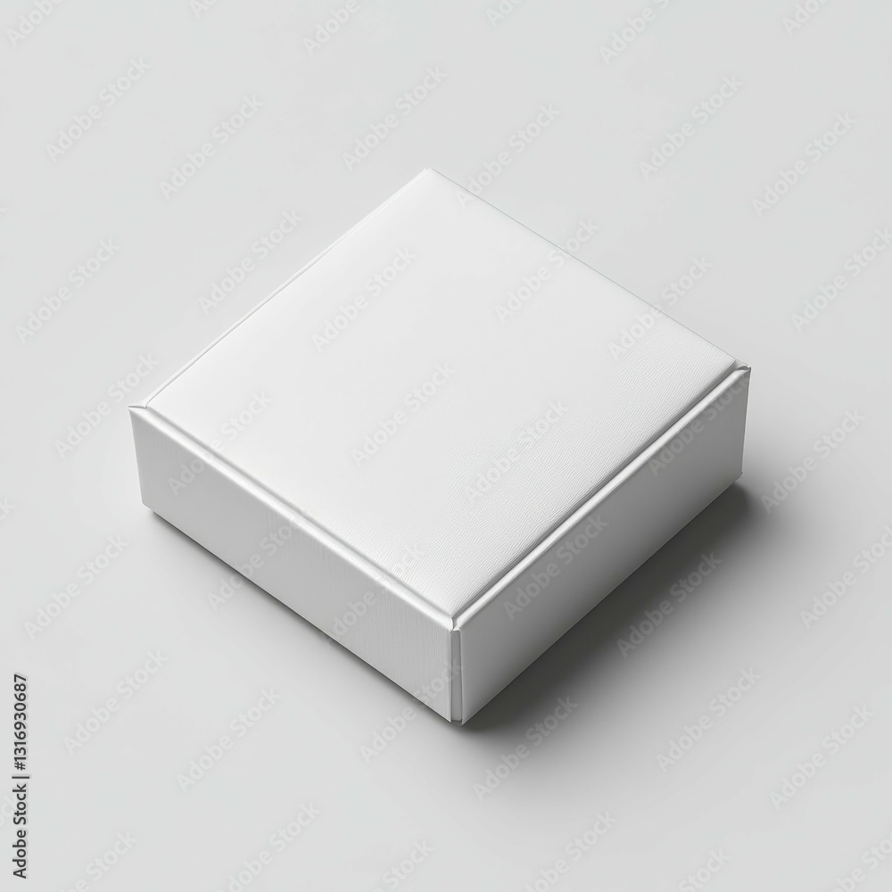 Fototapeta premium Blank White Box Mockup for Product Packaging