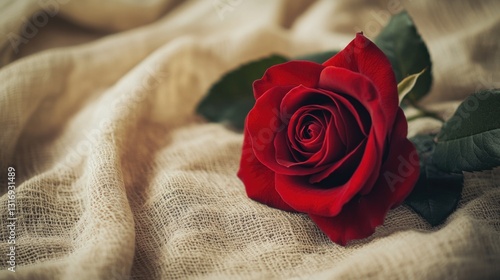Red Rose in a Cloth
