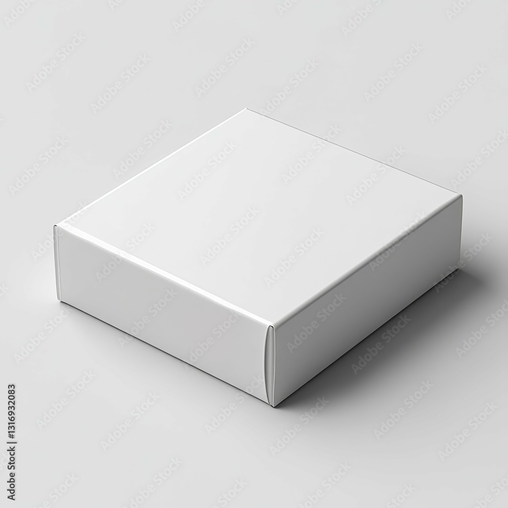 Fototapeta premium Blank White Box Mockup - Product Packaging Design