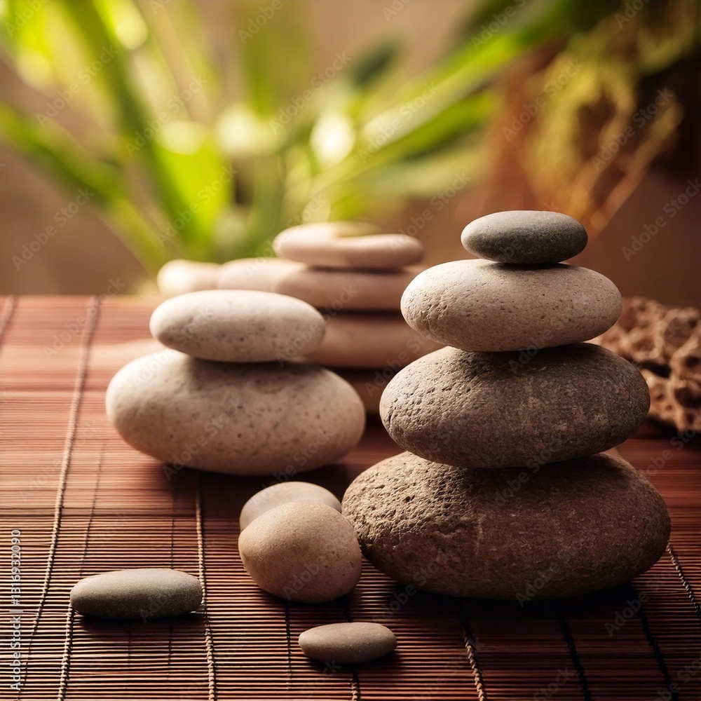 zen balanced stones