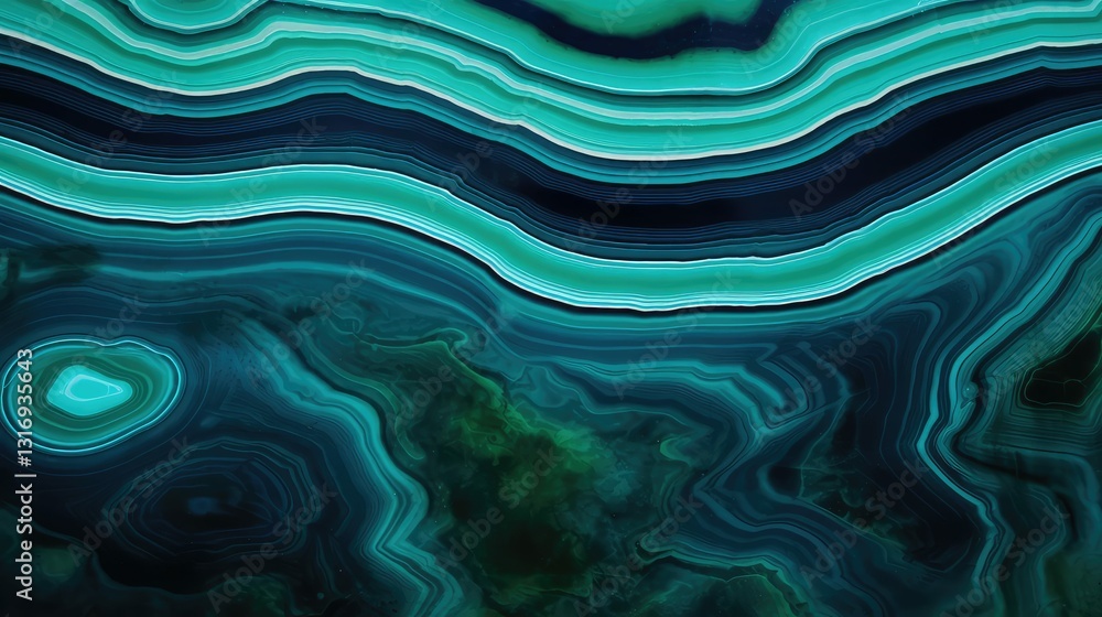 Obraz premium stone green blue texture