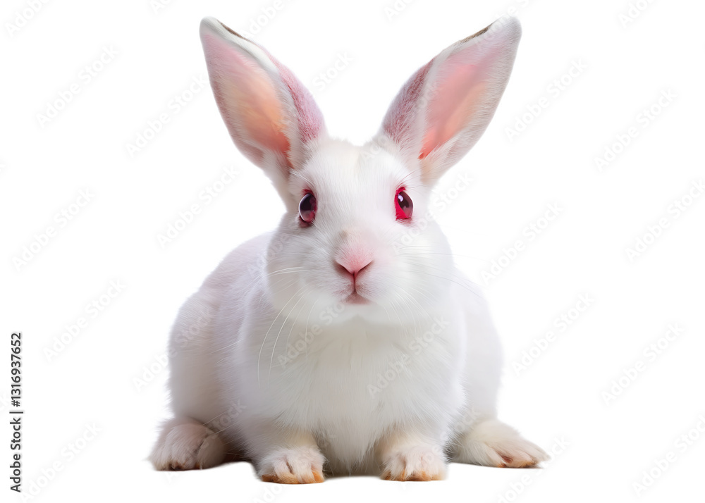 white rabbit on white background white rabbit on white background
